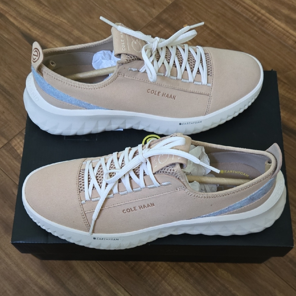Cole Haan Women's Beige and White Sneakers